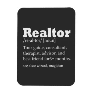 Real Anwesen Agent Realtor Funny Zitat Magnet