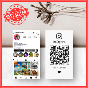 Real Anwesen Agent Realtor Instagram White QR Code Visitenkarte