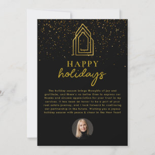 Real Anwesen Agent Realtor Weihnachtsfeiertag Feiertagskarte