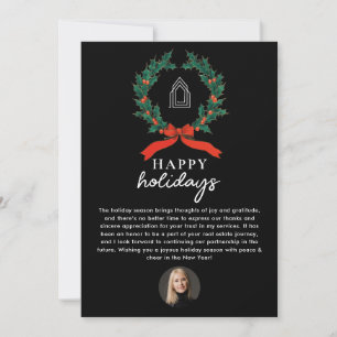 Real Anwesen Agent Realtor Weihnachtsfeiertag Feiertagskarte