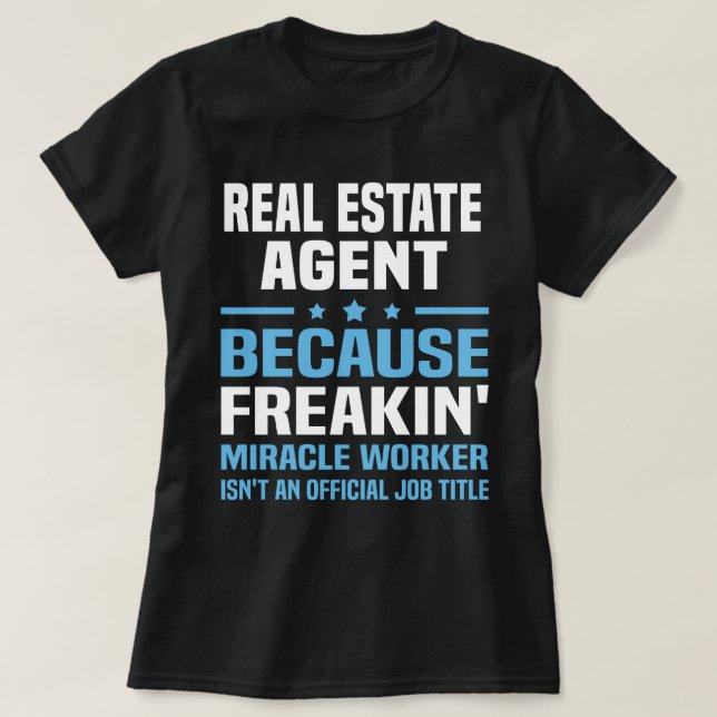Real Anwesen Agent T-Shirt (Design vorne)