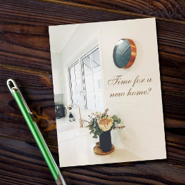 Real Anwesen Agent Werbezeit für eine neue Zuhause Postkarte