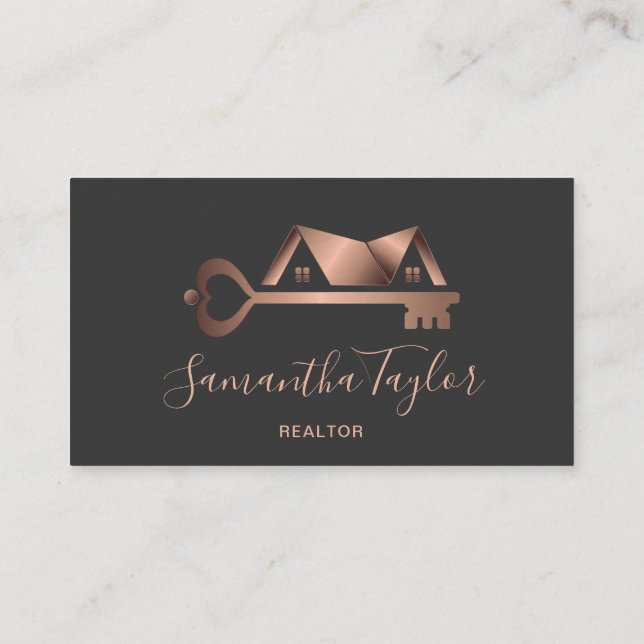 Real Anwesen Beruflich Foto hinzufügen Realtor B Visitenkarte (Rückseite)