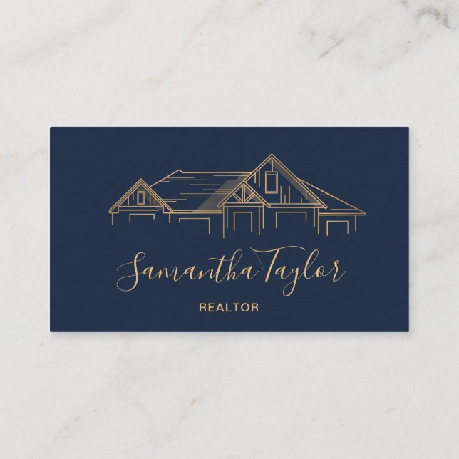 Real Anwesen Beruflich Foto hinzufügen Realtor B Visitenkarte (Rückseite)