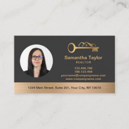 Real Anwesen Beruflich Foto und Logo hinzufügen Visitenkarte