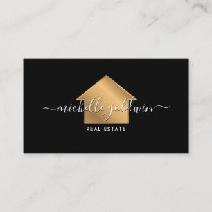 Real Anwesen Beruflich Modern Script House Visitenkarte
