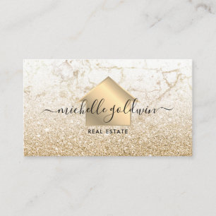 Real Anwesen Beruflich Modernes Script House Busin Visitenkarte