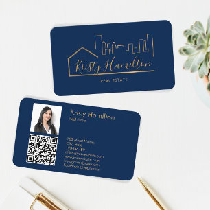 Real Anwesen berufliche Immobilie hinzufügen Foto  Visitenkarte