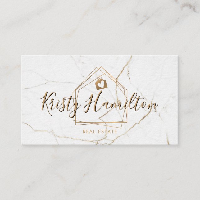 Real Anwesen berufliches Haus hinzufügen Visitenkarte (Vorderseite)