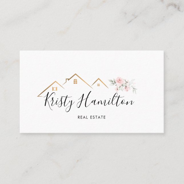 Real Anwesen berufliches Wohnhaus Foto hinzufügen Visitenkarte (Vorderseite)