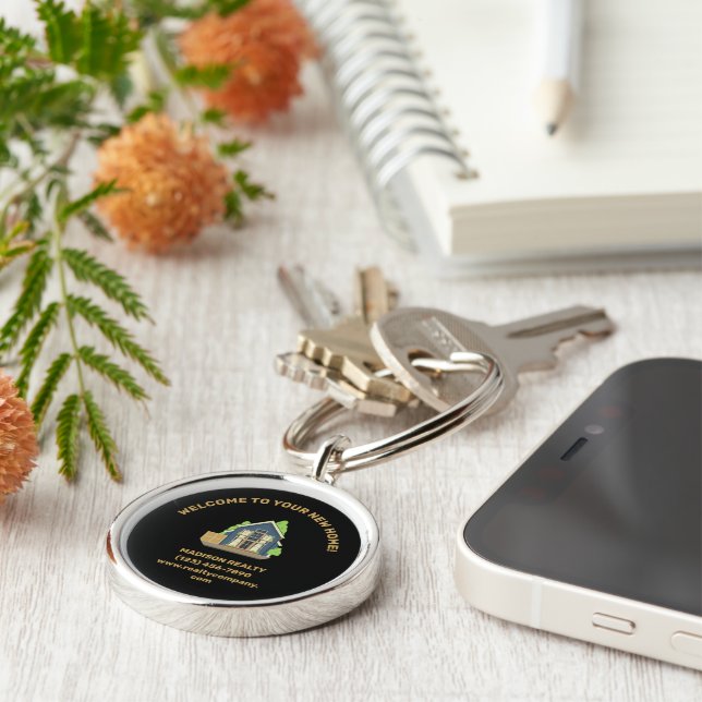 Real Anwesen Broker Beruflich Keepake Schlüsselanhänger (Seite)