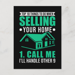 Real Anwesen Broker Immobilien Funny Real Anwesen  Postkarte