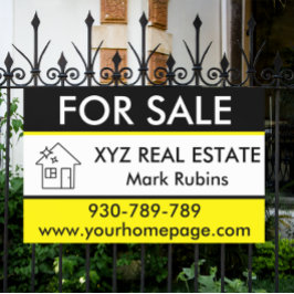 Real Anwesen Broker Logo-Marketing für den Verkauf Banner