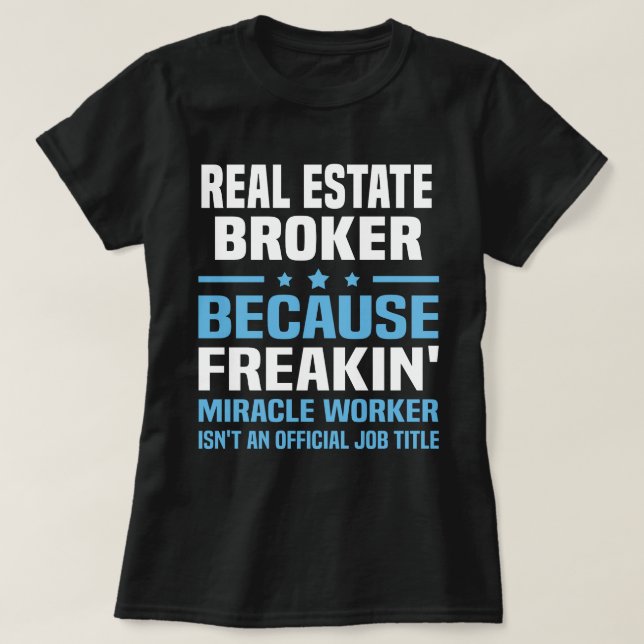 Real Anwesen Broker T-Shirt (Design vorne)