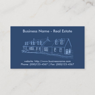 Real Anwesen Business Card: Hauskonzept Visitenkarte
