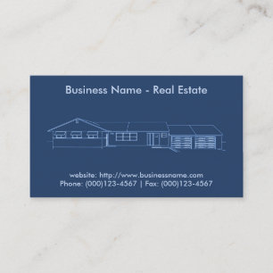 Real Anwesen Business Card: Hauskonzept Visitenkarte