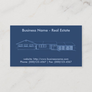 Real Anwesen Business Card: Hauskonzept Visitenkarte