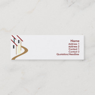 Real Anwesen Business Card Mini Visitenkarte