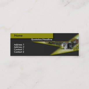 Real Anwesen Business Card Mini Visitenkarte