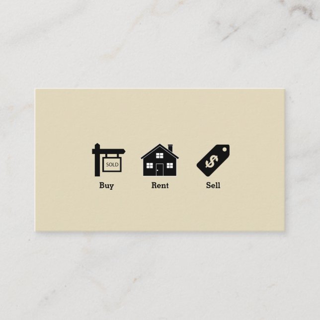 Real Anwesen Business Card Visitenkarte (Vorderseite)
