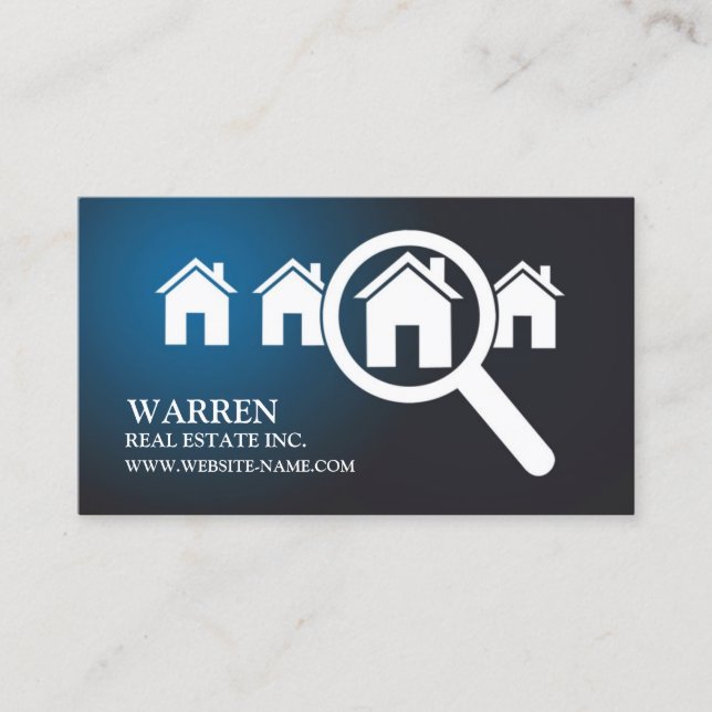 Real Anwesen Business Card Visitenkarte (Vorderseite)