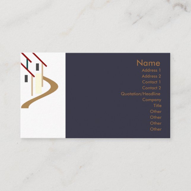 Real Anwesen Business Card Visitenkarte (Vorderseite)