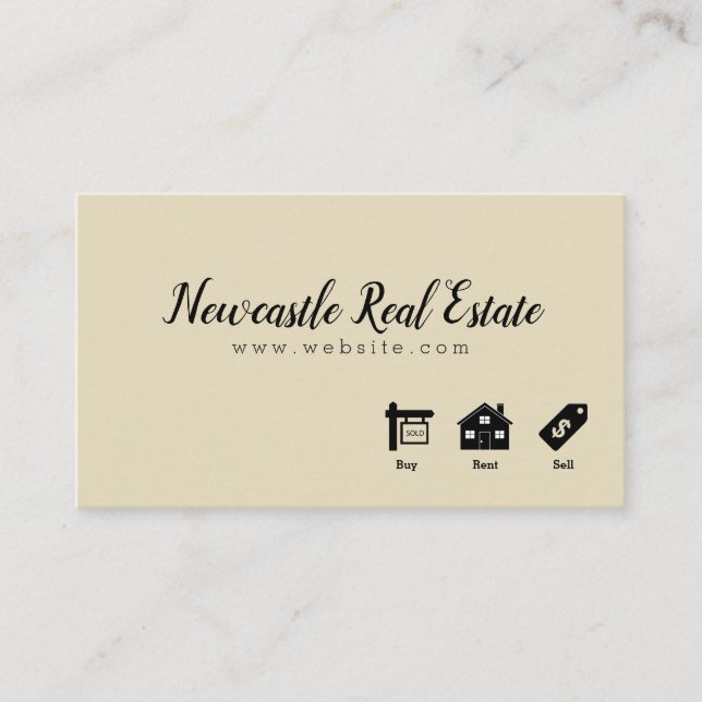 Real Anwesen Business Card Visitenkarte (Vorderseite)