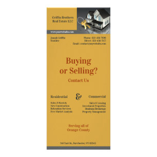 Real Anwesen Business Rack Card Werbekarte