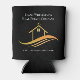 Real Anwesen Chic Black Gold House Custom Realtor Dosenkühler