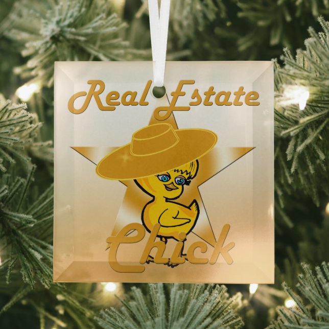 Real Anwesen Chick #10 Ornament Aus Glas (Insitu)