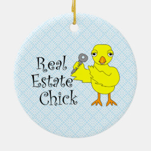 Real Anwesen Chick Ornament