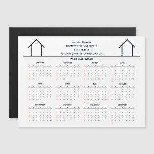 Real Anwesen Company Custom 2023 Calendar Magnet