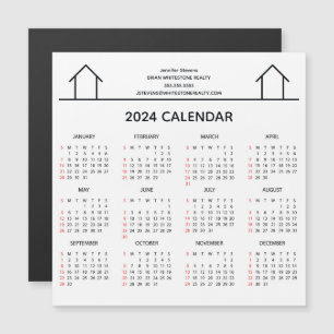 Real Anwesen Company Custom 2024 Calendar Magnet