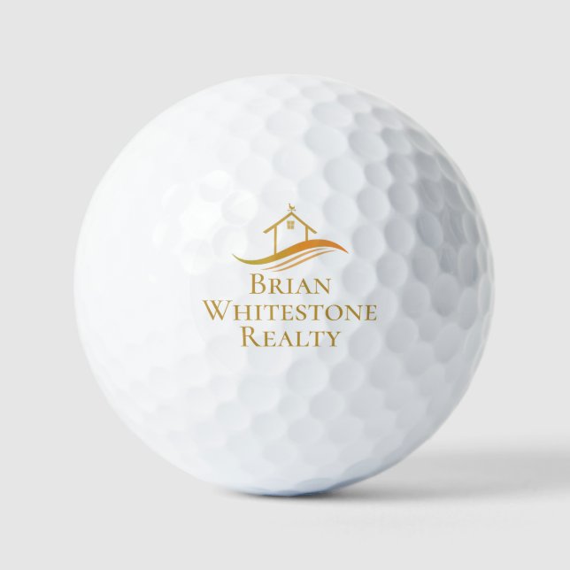Real Anwesen Company Gold House Custom Realtor Golfball (Vorderseite)