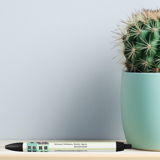 Real Anwesen Company House Modernes grünes Strickh Kugelschreiber (Von Creator hochgeladen)