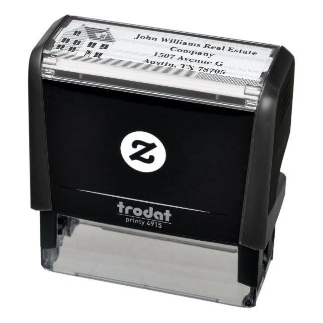 Real Anwesen Company Niedlich House Rücksendeadres Permastempel (Produkt)