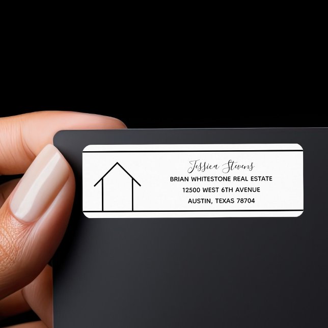 Real Anwesen Company Simple Realtor Rücksendeadres (Von Creator hochgeladen)