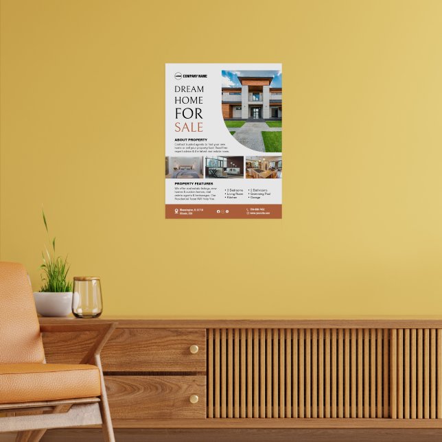 Real Anwesen Custom Poster (Wohnzimmer 2)