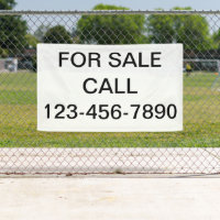 Real Anwesen for Sale Banner Signs