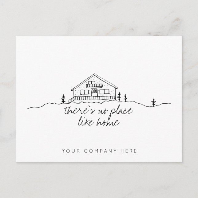 Real Anwesen Gemütliches Ferienhaus Postkarte (Vorderseite)