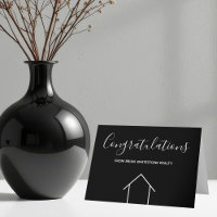 Real Anwesen Gratulation Black Modern Custom