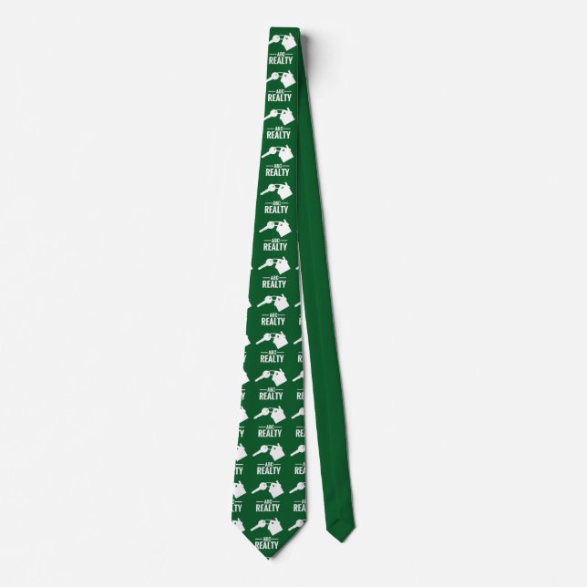 Real Anwesen Green Agency Brand Neck Tie Krawatte (Vorderseite)