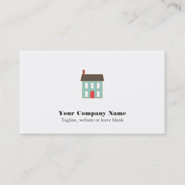 Real Anwesen House Business Card Visitenkarte (Vorderseite)