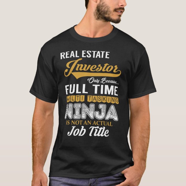 Real Anwesen Investor MultiTasking T-Shirt (Vorderseite)