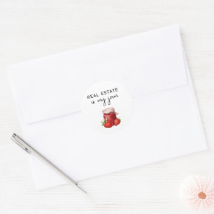 Real Anwesen ist mein Marketing Runder Aufkleber