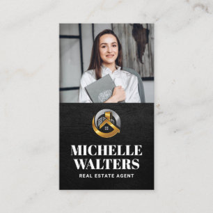 Real-Anwesen-Logo   Kundenspezifisches Foto Visitenkarte