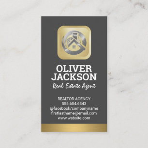 Real-Anwesen-Logo   Silver Gold Visitenkarte