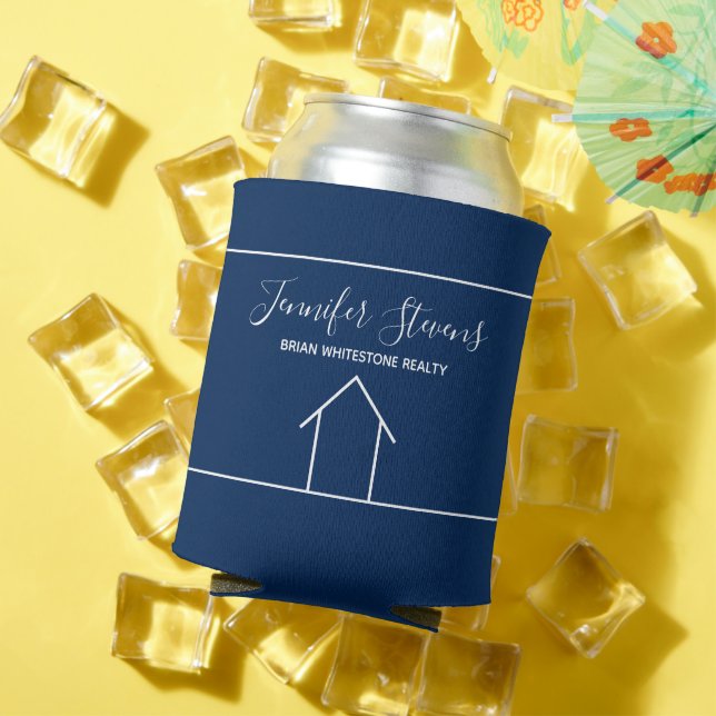 Real Anwesen Marketing Blue Open House Custom Dosenkühler (In Situ Sommer)