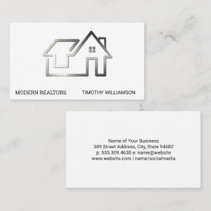 Real Anwesen Modernes, stilvolles Logo Visitenkarte
