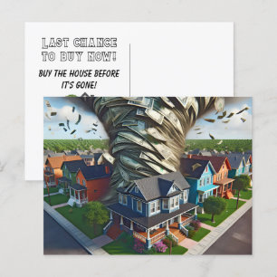 Real Anwesen Money Tornado Postkarte